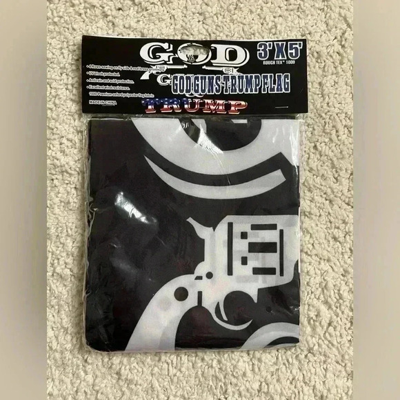 God Guns Trump Flag Size 3’X5’ NEW In Package - Picture 1 of 4